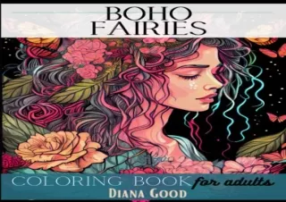 download Boho Fairies Coloring Book For Adults: Beautiful Fairies With Elaborate