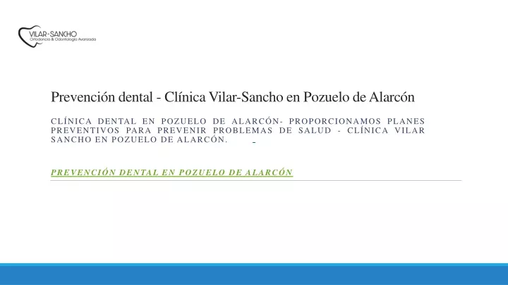 prevenci n dental cl nica vilar sancho en pozuelo de alarc n