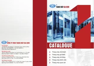 Catalog thang máy gia đình