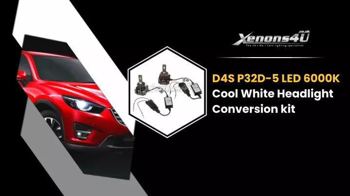 d4s p32d 5 led 6000k cool white headlight