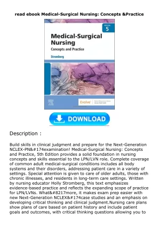 read ebook Medical-Surgical Nursing: Concepts & Practice