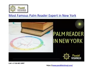 most famous palm reader expert in new york
