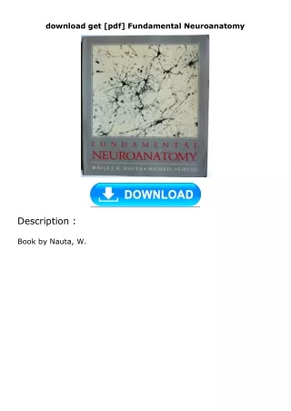 download get [pdf] Fundamental Neuroanatomy