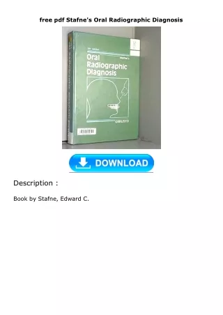 free pdf Stafne's Oral Radiographic Diagnosis