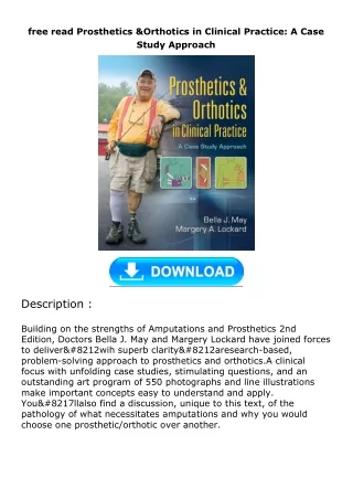 free read  Prosthetics & Orthotics in Clinical Practice: A Case Study Approach