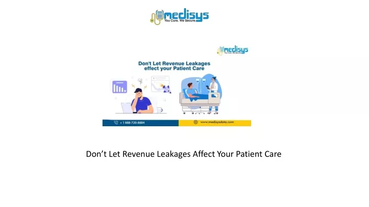 don t let revenue leakages affect your patient
