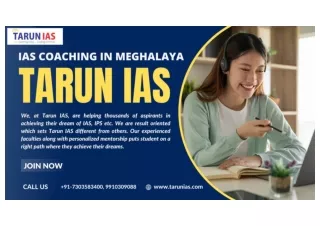 IAS Coaching In Meghalaya