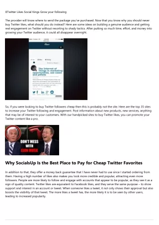 twitter likes social kings grow your following