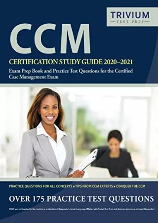 [ebook] download CCM Certification Study Guide 2020-2021: Exam Prep Book and Pra