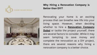 Renovation Company Dubai- luxury creative Design Dubai