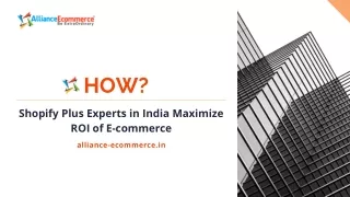 How Shopify Plus Experts in India Maximize ROI of Ecommerce?