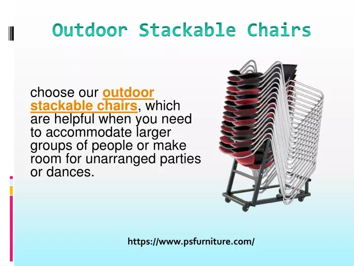 outdoor stackable chairs