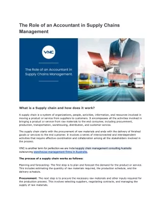 the role of an accountant in supply chains