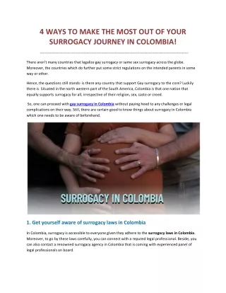4 ways to make the most out of your surrogacy