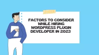 factors to consider while hiring wordpress plugin