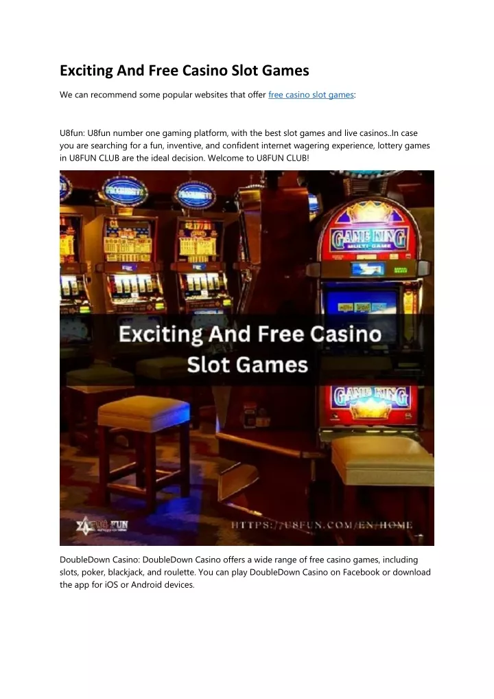 exciting and free casino slot games