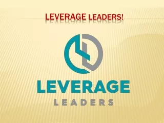 LeverageLeaders- real estate transaction management service