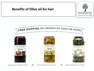 Benefits of Olive oil for hair