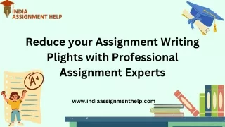 Reduce your Assignment Writing Plights with Professional Assignment Experts (1)