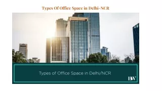 Types Of Office Space in Delhi NCR