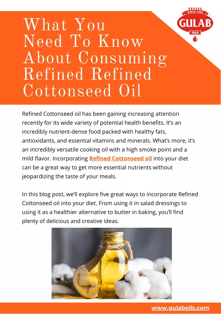 what you need to know about consuming refined