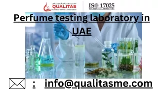 Perfume testing laboratory in UAE