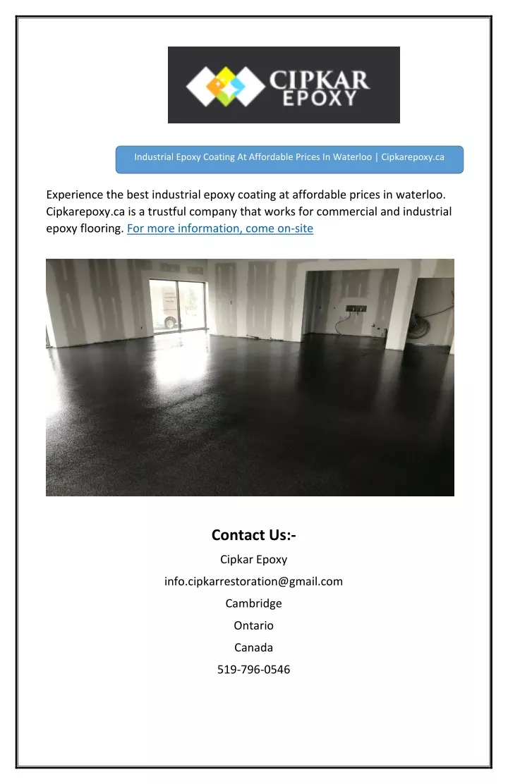 industrial epoxy coating at affordable prices