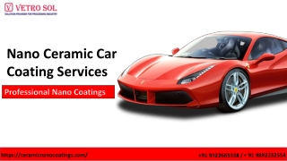 Nano Ceramic Car Coating Services | Car Ceramic Coating