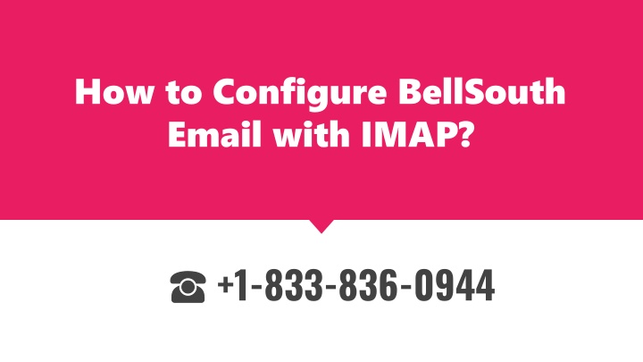 how to configure bellsouth email with imap