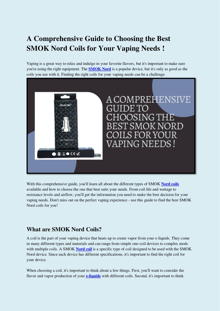 a comprehensive guide to choosing the best smok