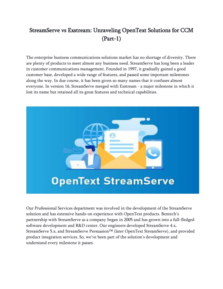 streamserve vs exstream streamserve vs exstream