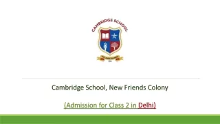 cambridge school new friends colony admission