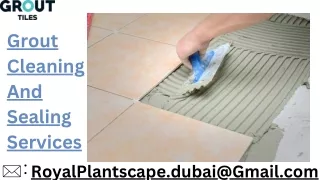 Grout Cleaning And Sealing Services