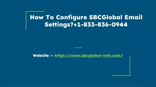 how to configure sbcglobal email settings 1 833 836 0944