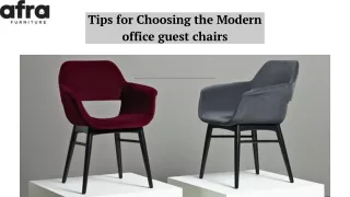 Tips for Choosing the Modern office guest chairs