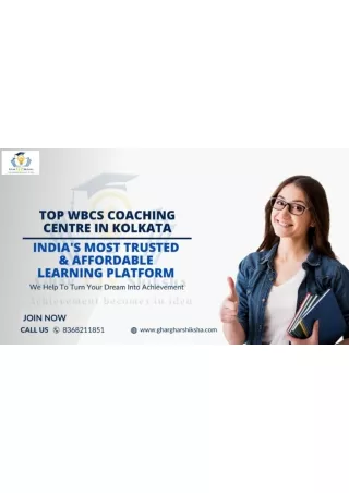 Top WBCS Coaching Centre In Kolkata