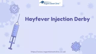 Hayfever Injection Derby