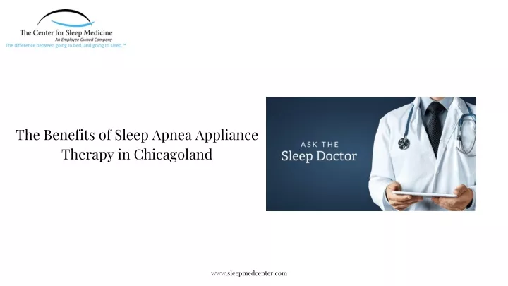 the benefits of sleep apnea appliance therapy