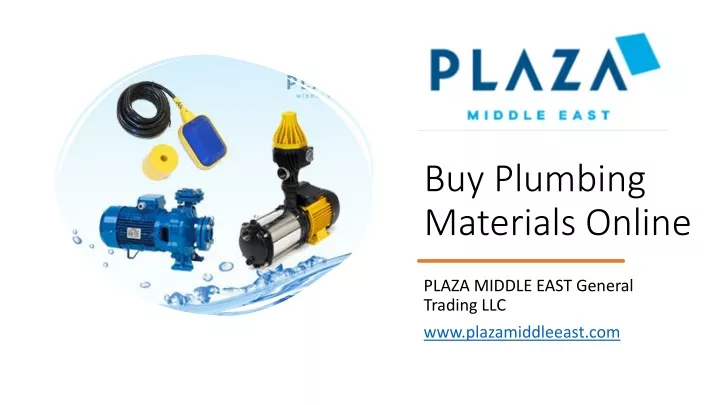 buy plumbing materials online