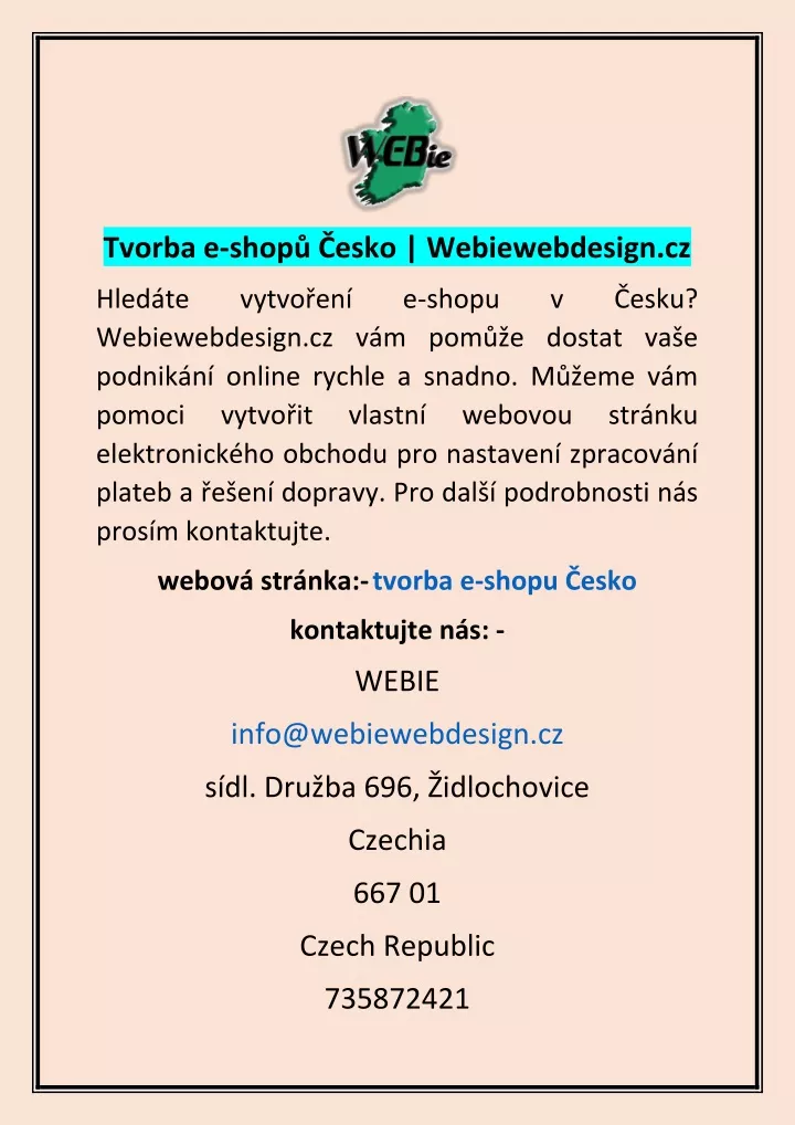 tvorba e shop esko webiewebdesign cz