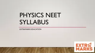 Physics NEET Syllabus