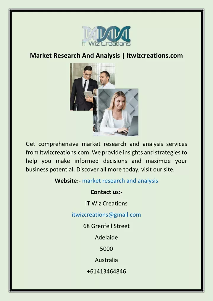 market research and analysis itwizcreations com