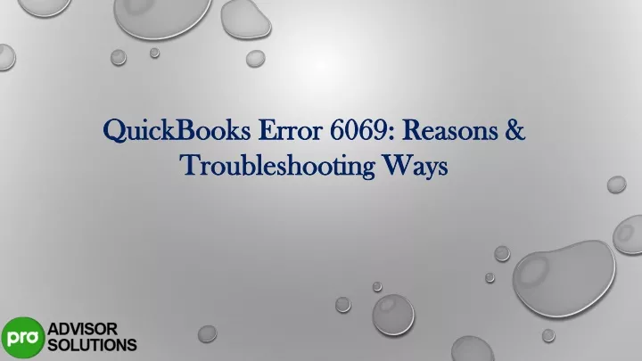 quickbooks error 6069 reasons troubleshooting ways