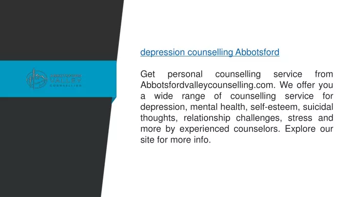 depression counselling abbotsford get personal