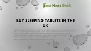 Buy Sleeping Tablets in the UK