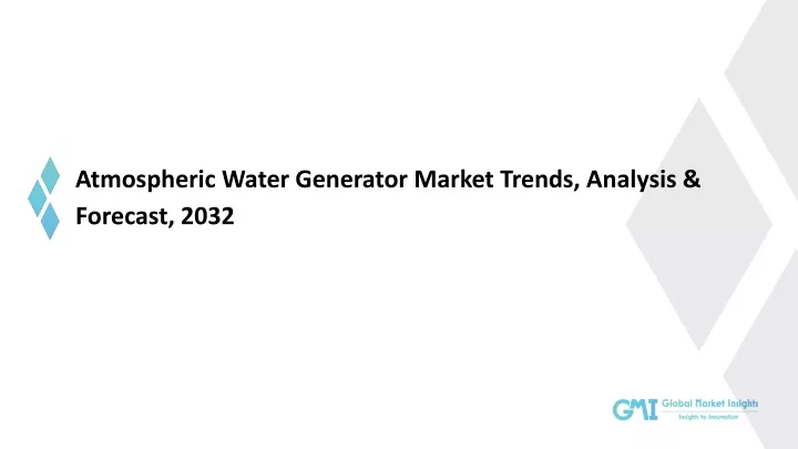 atmospheric water generator market trends