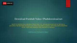 Download Pornhub Video  Phubdownload.net