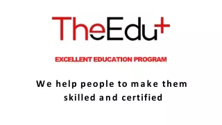 excellent education program