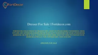 Dresser For Sale  Fortdecor.com