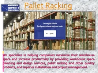 pallet racking